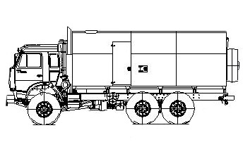 Паропромысловая установка  ППУА 1600/100 УЗСТ 6890-01 на базе шасси КАМАЗ-43118