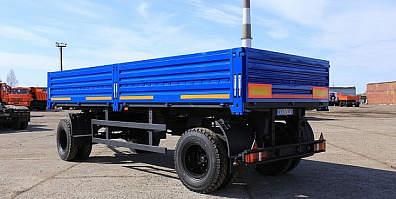 Бортовой прицеп 2-х осный ТЗА-589201 (двускатный)