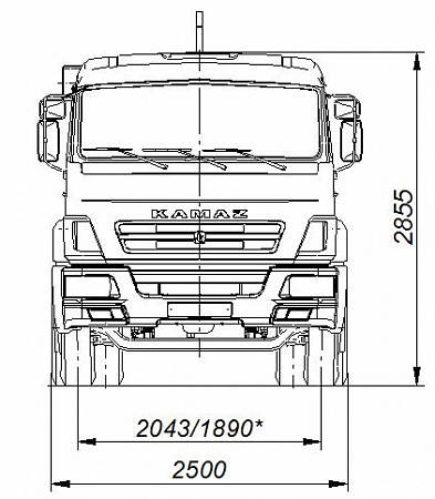 Автомобиль 658607-2030-09 c крюковым погрузчиком
