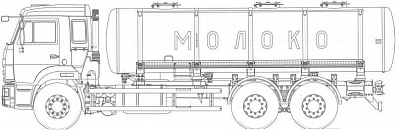 Автоцистерна НЕФАЗ-66064-0013320-A4 для перевозки пищевых жидкостей