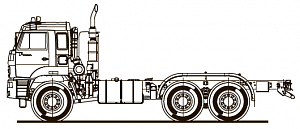 Шасси KAMAZ-65224-53