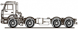 Шасси KAMAZ-6540-48 (А5)