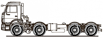 Шасси KAMAZ-6540-48 (А5)