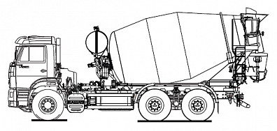 Автобетоносмеситель 58148W