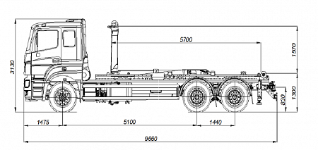 Автомобиль 6590 с крюковым погрузчиком PH T20PI.57
