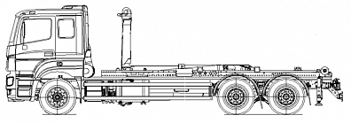 Автомобиль 6590 с крюковым погрузчиком PH T20PI.57