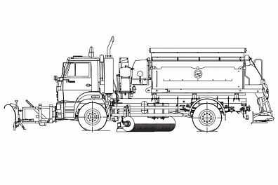 Комбинированная дорожная машина ЭД 244 КМ-24