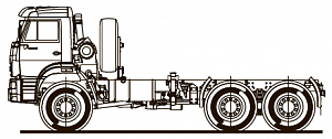 Шасси KAMAZ-65222-53