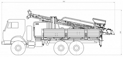 Самоходная буровая установка УГБ на шасси КАМАЗ-43118