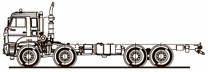Шасси KAMAZ-6560-53