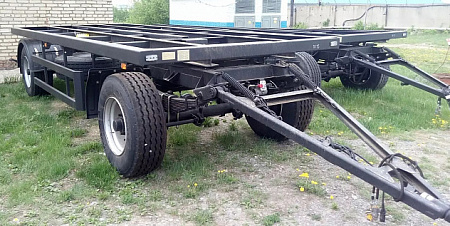 Двухосный бортовой прицеп-шасси ТЗА-589200 (односкатный)