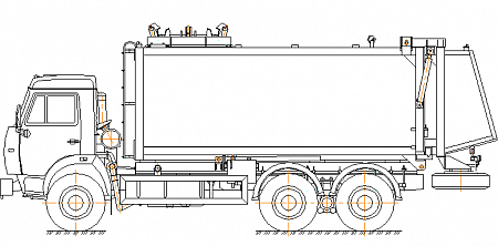Мусоровоз с боковой загрузкой КО-440-5