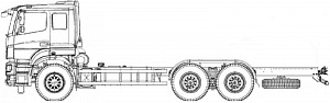 Шасси KAMAZ-6580-3001-20 (J5)