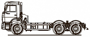 Шасси KAMAZ-6520-53