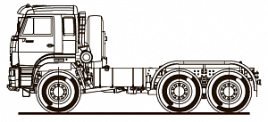 Шасси KAMAZ-65221-53